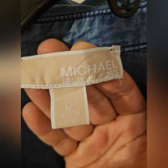 Michael Kors Denim Shirt Size 12 - Picture 2 of 5